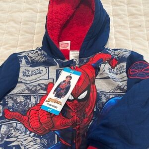 Marvel Spider-Man Blue and Red Hoodie
